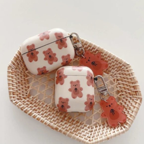 AIRPODS 3 CASE Cute Small Bear Korean Style | Kawaii Case | Gift for Her - Picture 2 of 2
